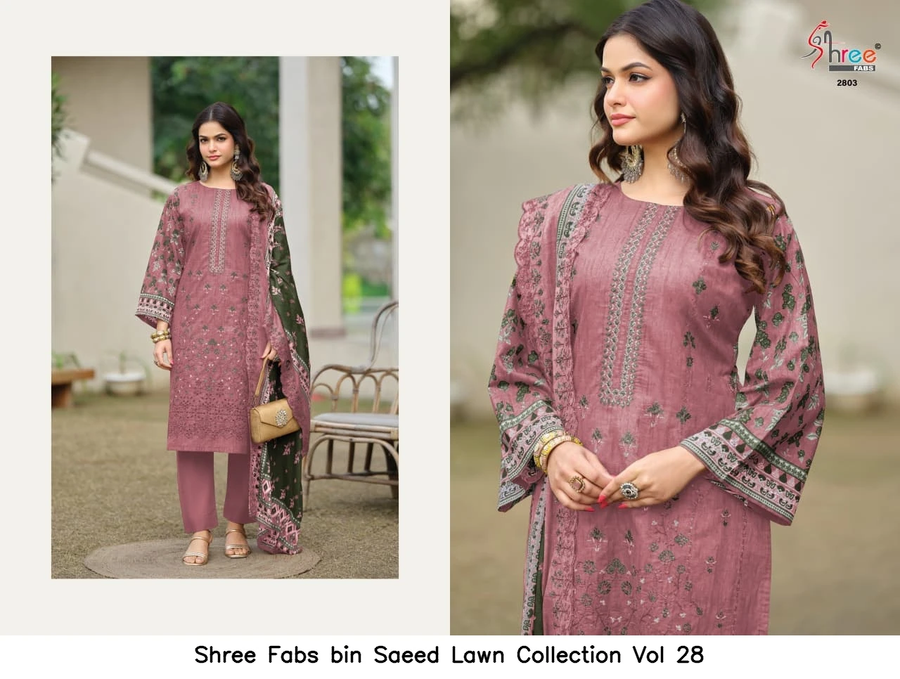 Shree Fabs bin Saeed Lawn Collection Vol 28 3
