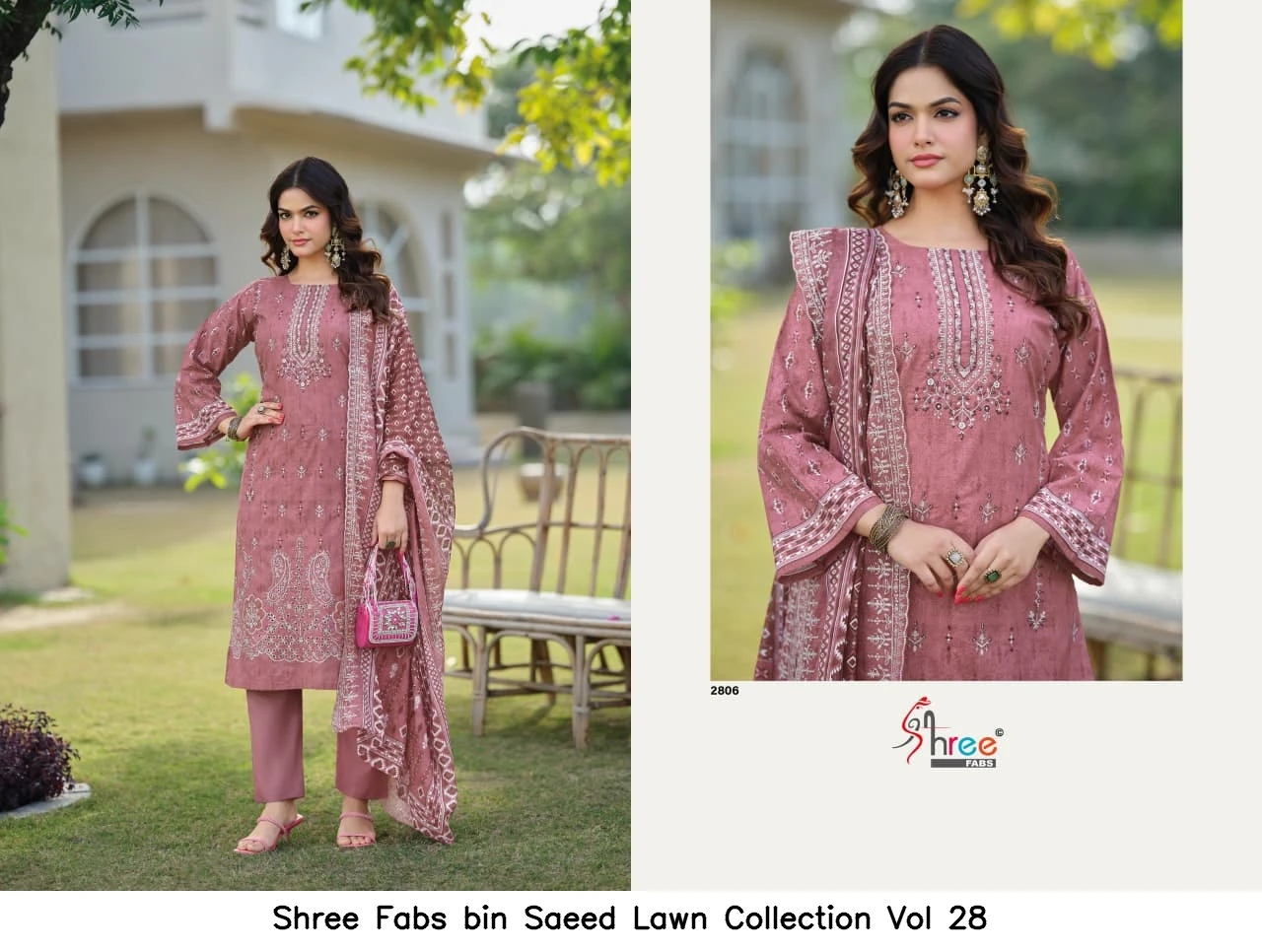 Shree Fabs bin Saeed Lawn Collection Vol 28 4