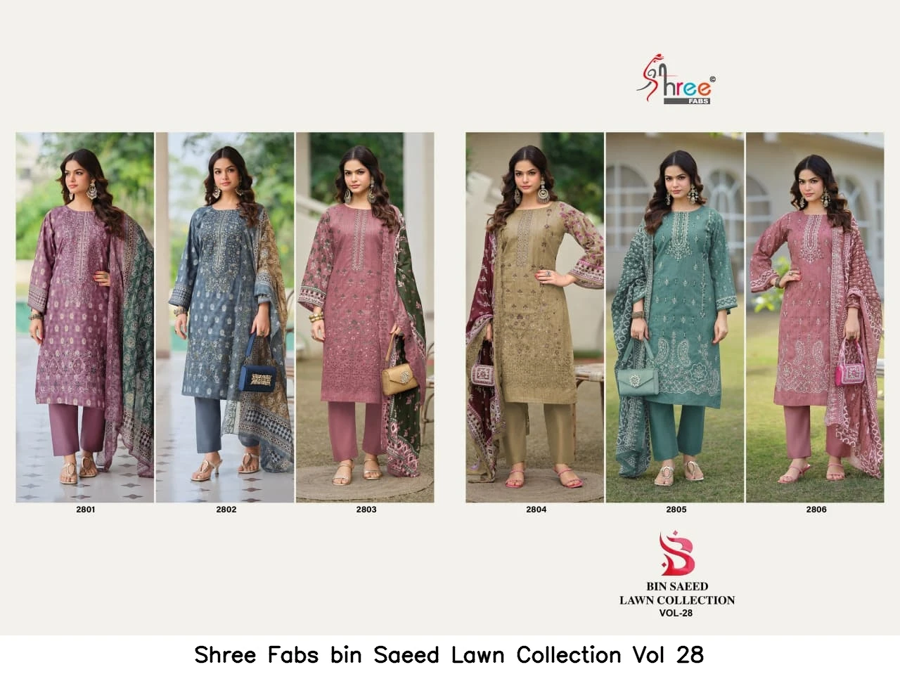 Shree Fabs bin Saeed Lawn Collection Vol 28 8
