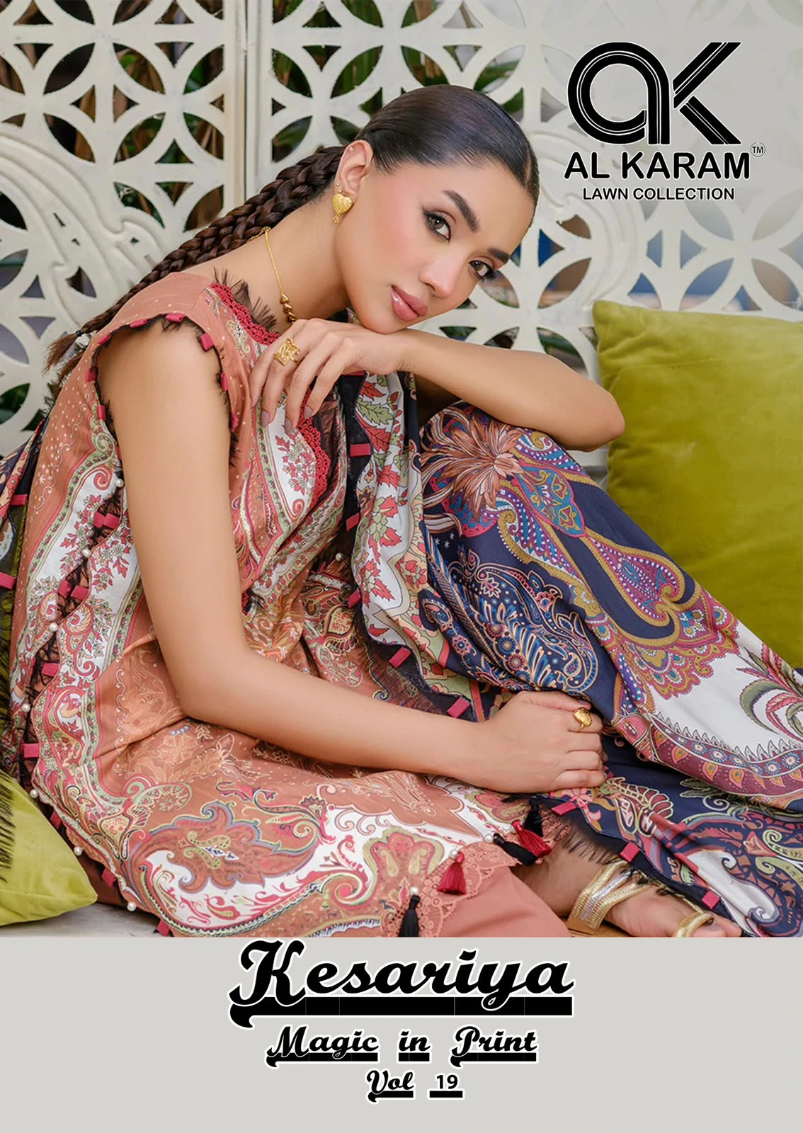 Al Karam Kesariya Vol 19 - Stitched 1