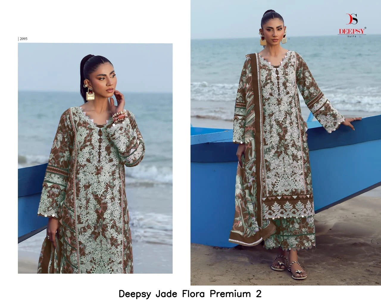 Deepsy Jade Flora Premium 2 - Chiffon Dupatta 5