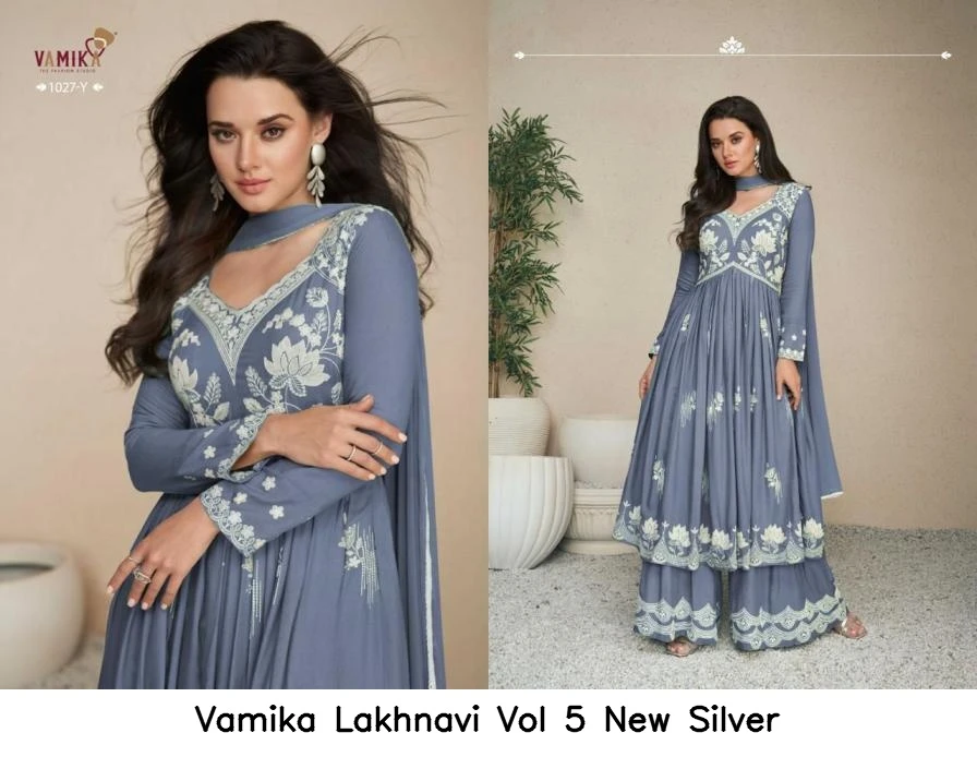 Vamika Lakhnavi Vol 5 New Silver 4