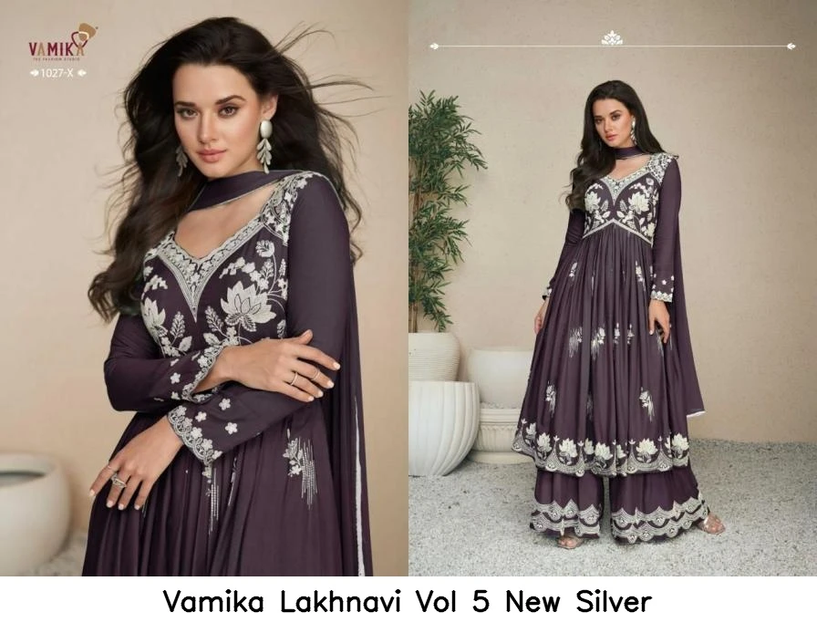 Vamika Lakhnavi Vol 5 New Silver 5