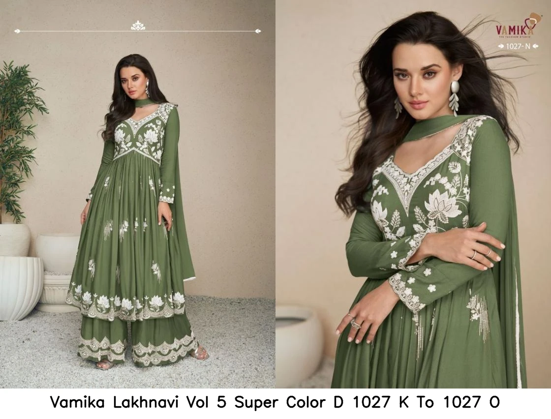 Vamika Lakhnavi Vol 5 Super Color D 1027 K To 1027 O 5
