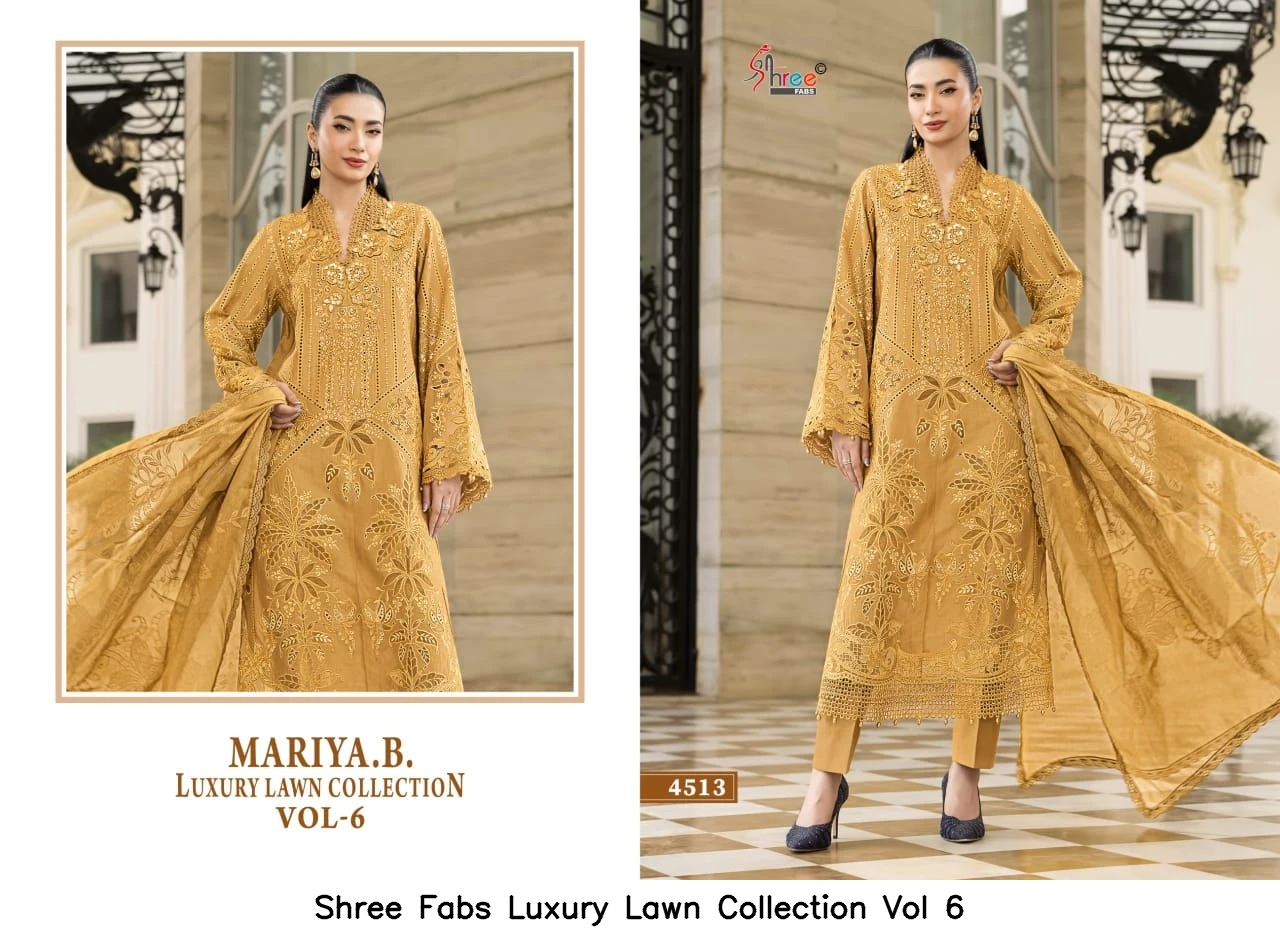 Shree Fabs Luxury Lawn Collection Vol 6 - Cotton Dupatta 6